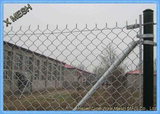 Chain link fence provides security for the factory