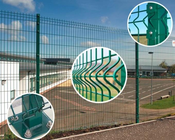 curved mesh fence panel