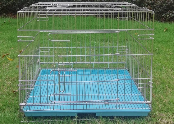 Pet Large Breathable Folding Metal Dog Crate Stainless Steel