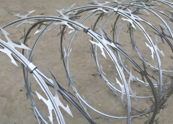 Anti Corrosion Concertina Razor Wire Bto22 Corss Barbed