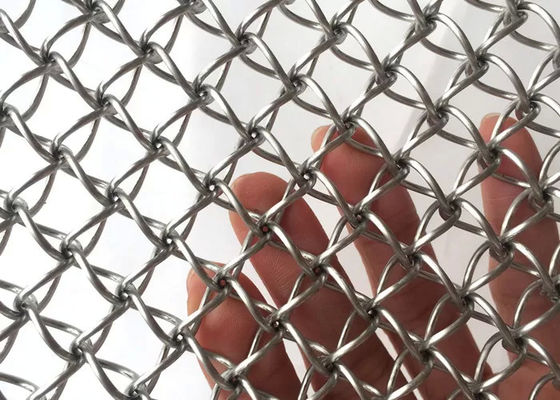Iso9001 2 Mm Stainless Steel Ring Mesh Screen For Decoration