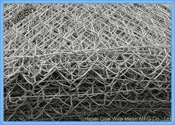 Middle Steel Wire Mesh Gabion Basket Hexagonal Twist Fit Longitudinal River Structure