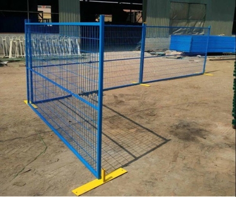 Canada Welded Temp Fence with Solid Anchorage Powder Coated Panels for Construction Sites