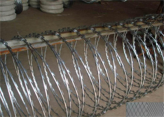 No Clips Security Fence 45cm Razor Ribbon Wire For House