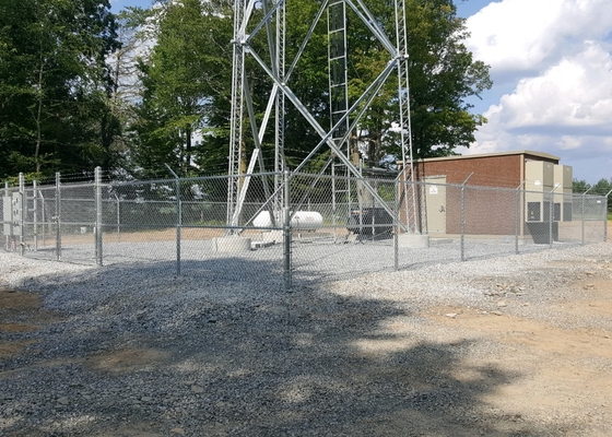 3mm Diameter Galvanized Chain Link Fence For Cell Tower Enclosure