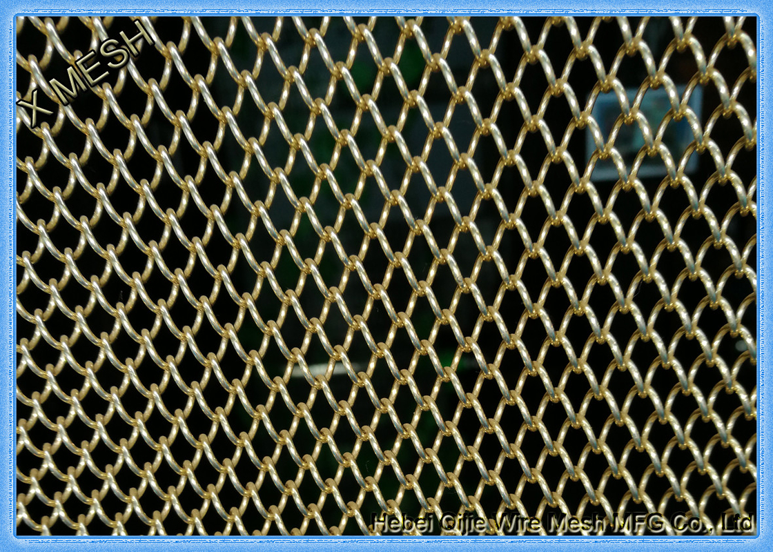 Decorative Expanded Metal Mesh Stainless Steel Woven Wire Mesh Screen In Rolls