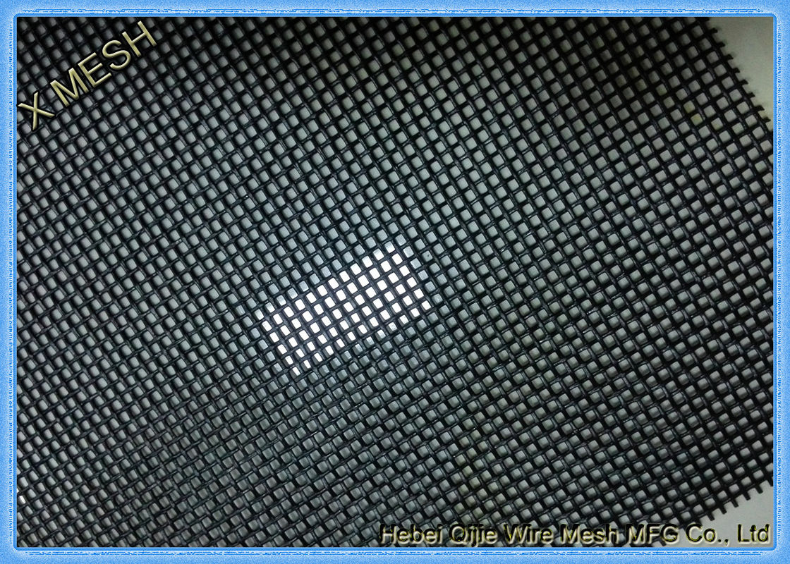 Vinyl Coated Pet Proof Flyscreen Mesh With Black Color North America