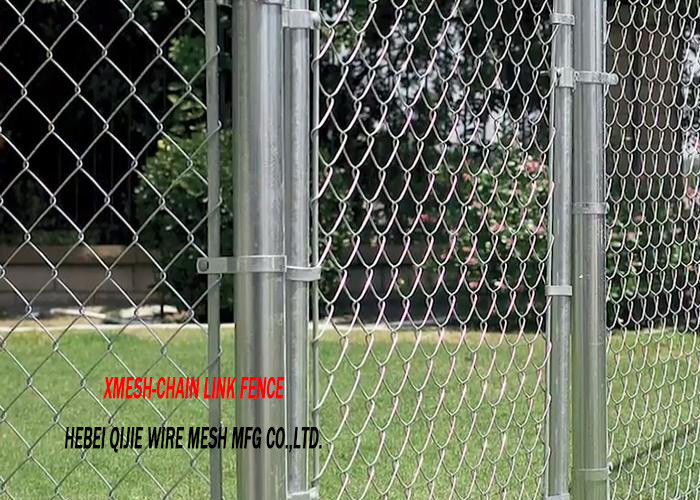 11.5 Gauge Green PVC Coated Galvanized Chain Link Fence for farm garden