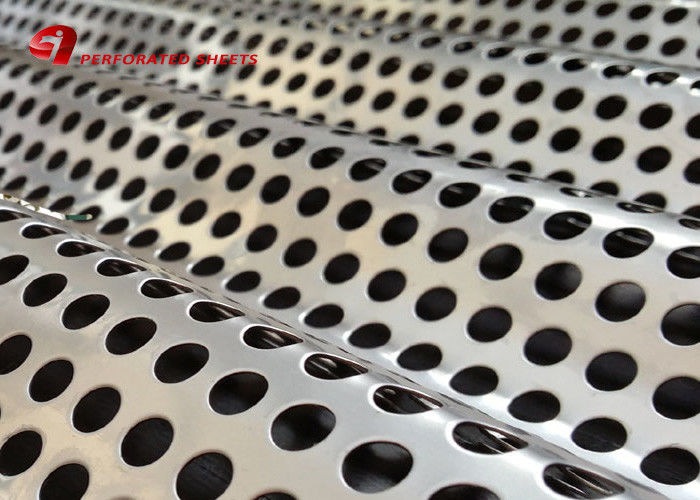 Galvanized / Powder Coated Perforated Corrugated Metal Sheet for Roofing