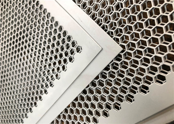 Customized Perforated Metal Mesh Perforated Corrugated Metal Round And Hexagonal Holes