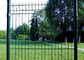 3d Bending Curved Garden Fence With Peach Post