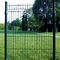 1.2x2.4m Curved Metal Fence Green Security Welded Pvc Coating