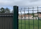 Green Pvc Coated Welded Wire Mesh Fence / 3D Curved Wire Mesh Fencing