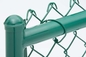 Black Pvc Coated Construction Chain Link Security Fence 60&quot; X 50'' 11 Gauge For Garden Building