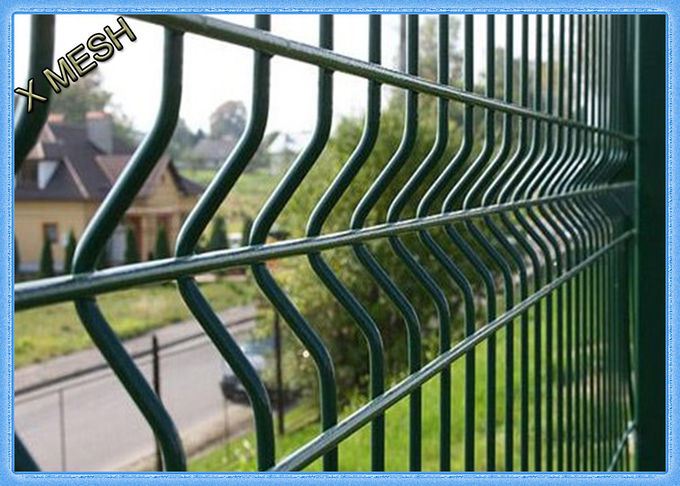 High Security 3D Curved PVC Coated Steel Wire Mesh Protecting Fence Panels