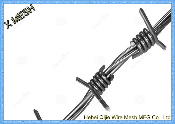 Border Security Protection Galvanized Barbed Wire Steel ASTM Standards