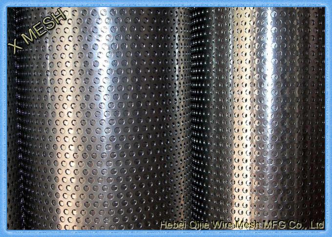 2mm Stainless Steel Perforated Metal Mesh Sheet Round Hole Punched Openings