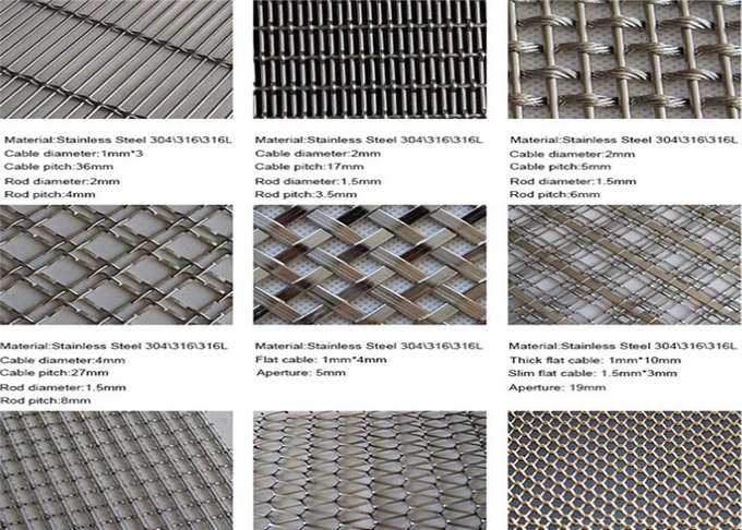 Plain Weave Metal Fabric Stainless Steel Woven Wire Mesh