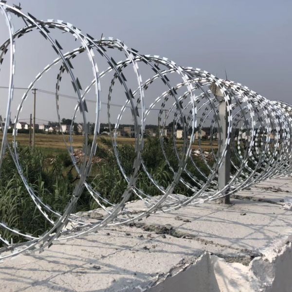 Hot Galvanized Bto 22 Cbt 65 Concertina Razor Wire For Prison