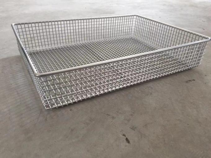 Container Sus304 Bathroom Small Stainless Steel Wire Baskets Space Saver