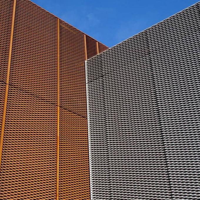 Powder Coated Expanded Metal Mesh Diamond Mesh Shape Of Hole