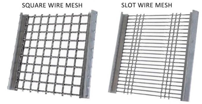 65mn Crimped Vibrating Wire Mesh For Mining Sieve Screen 1