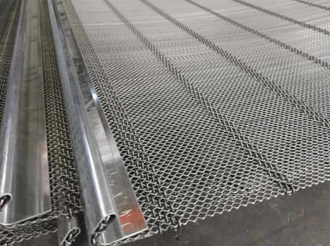 65mn Crimped Vibrating Wire Mesh For Mining Sieve Screen 4