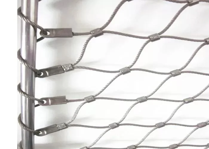 Zoo Animal Cage Protection Stainless Steel Fence Screen Mesh Expand Web Wire Rope Cable Net 5