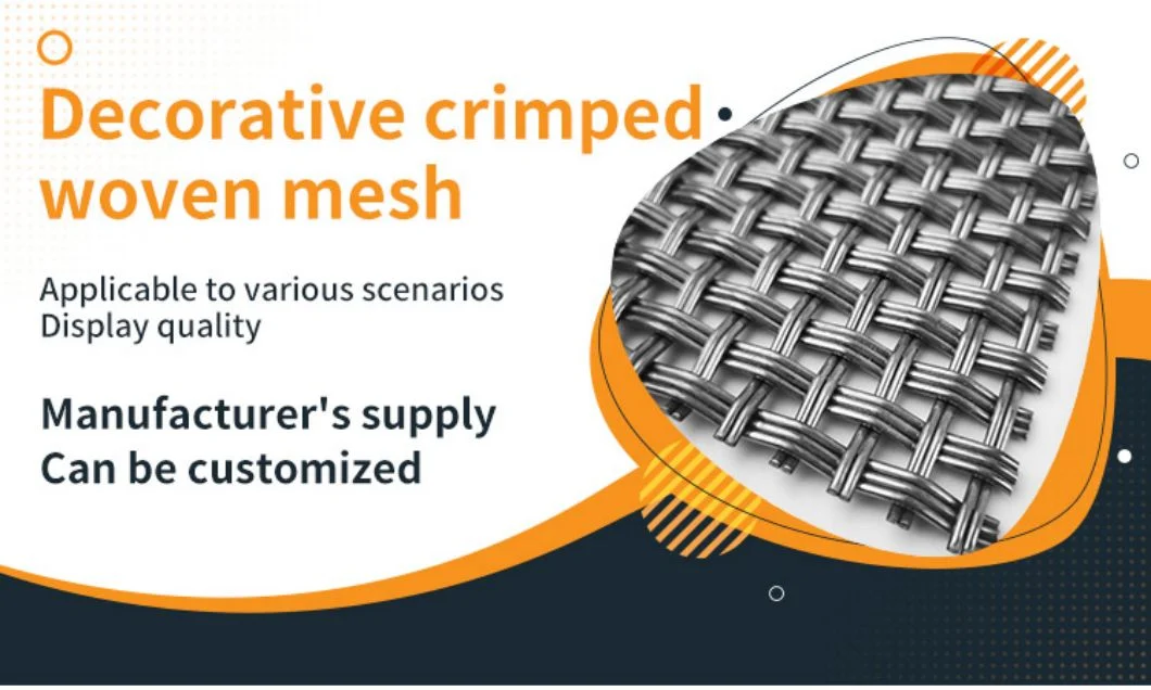 Decorative Wire Mesh Wire Cable Mesh AISI316 Stainless Steel Woven Mesh 0