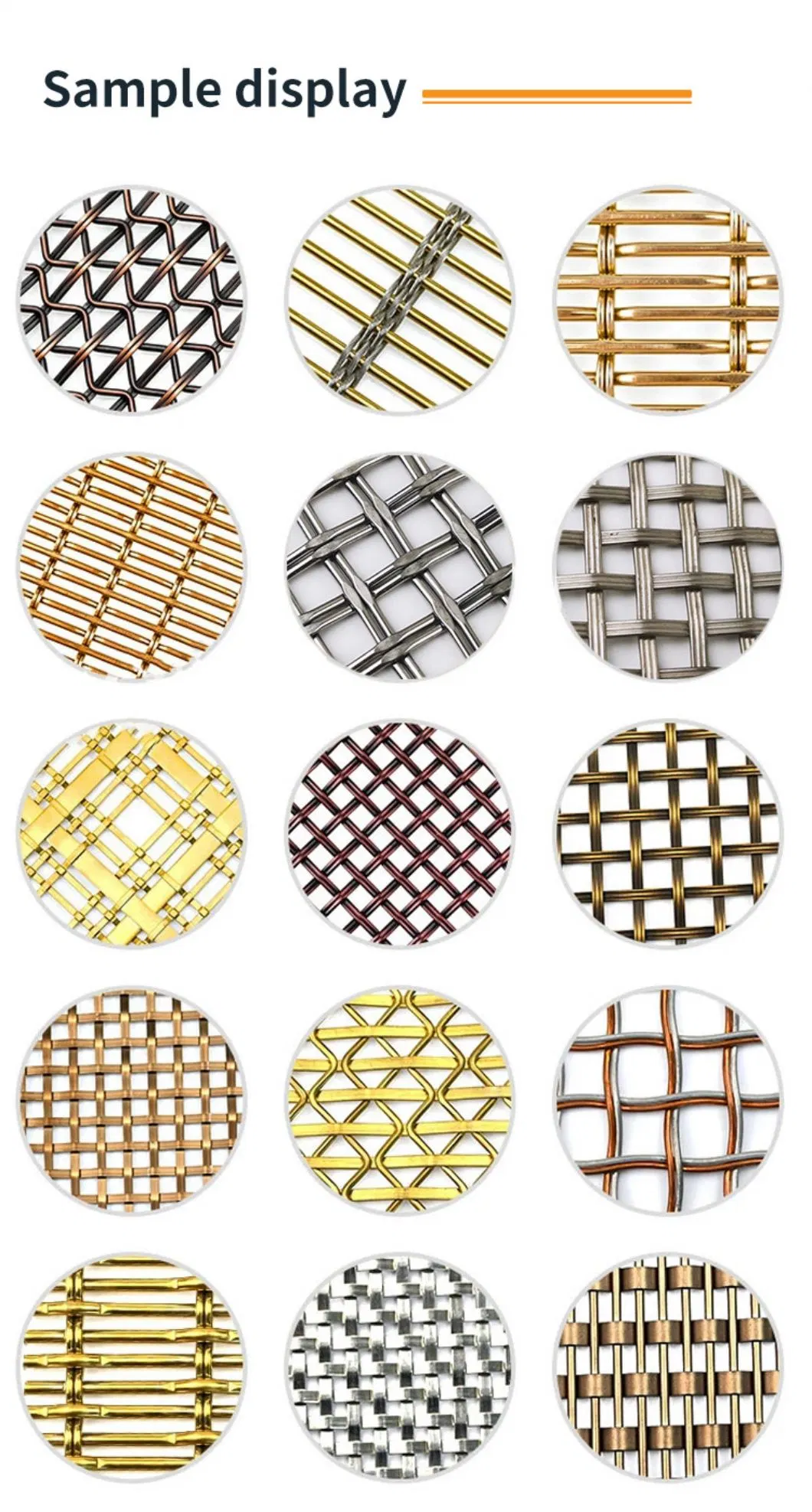 Decorative Wire Mesh Wire Cable Mesh AISI316 Stainless Steel Woven Mesh 2