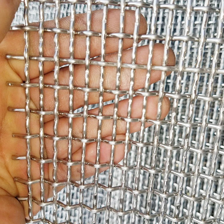 Wholesale Galvanized Square Woven Wire Mesh / Stainless Steel Crimped Wire Mesh 0