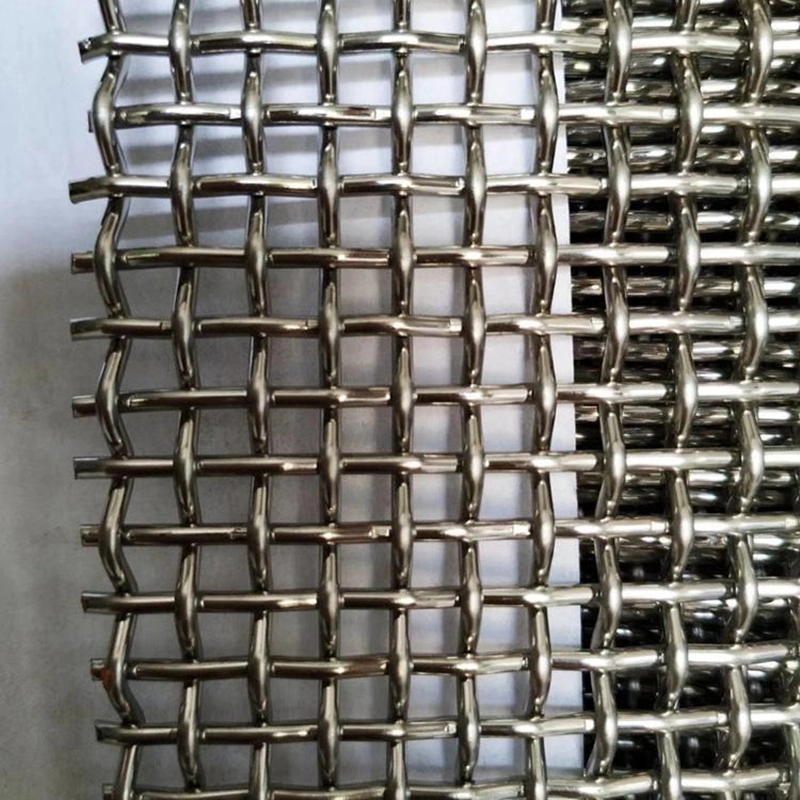 High Tensile 65 Mn Quarry Rock Crusher Crimped Wire Woven Screen Mesh for Vibrating 1