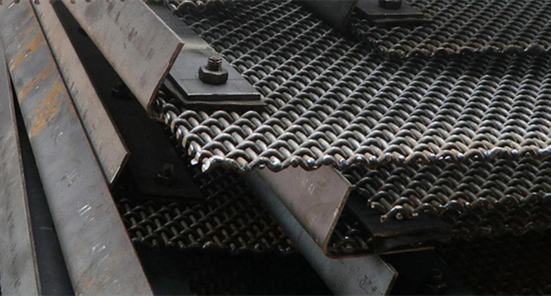 High Tensile 65 Mn Quarry Rock Crusher Crimped Wire Woven Screen Mesh for Vibrating 5