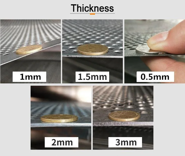 2mm 3mm Hole Size Stainless Steel Perforated Metal Sheet Mesh Decorative Sheet For Ventilating 8