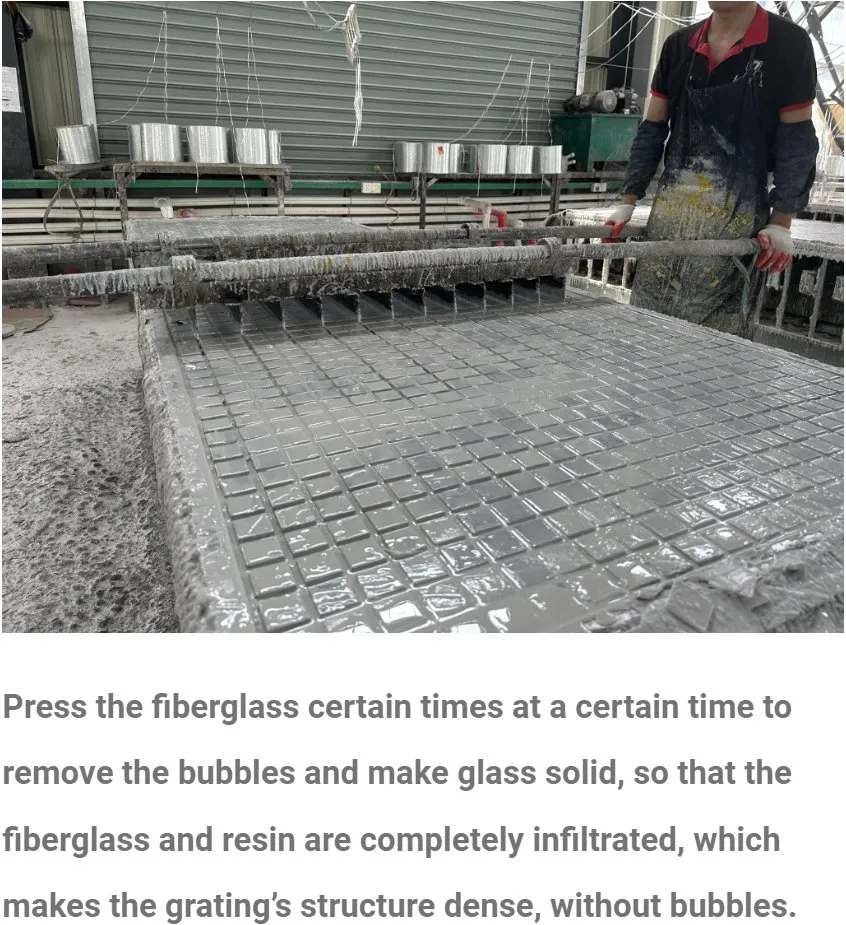 Square Mesh 20*20*40 Fiberglass / FRP Molded Grating High Strength Corrosion Resistant 6