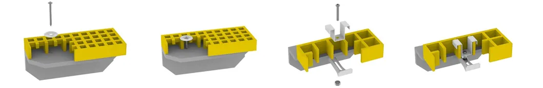 Square Mesh 20*20*40 Fiberglass / FRP Molded Grating High Strength Corrosion Resistant 9