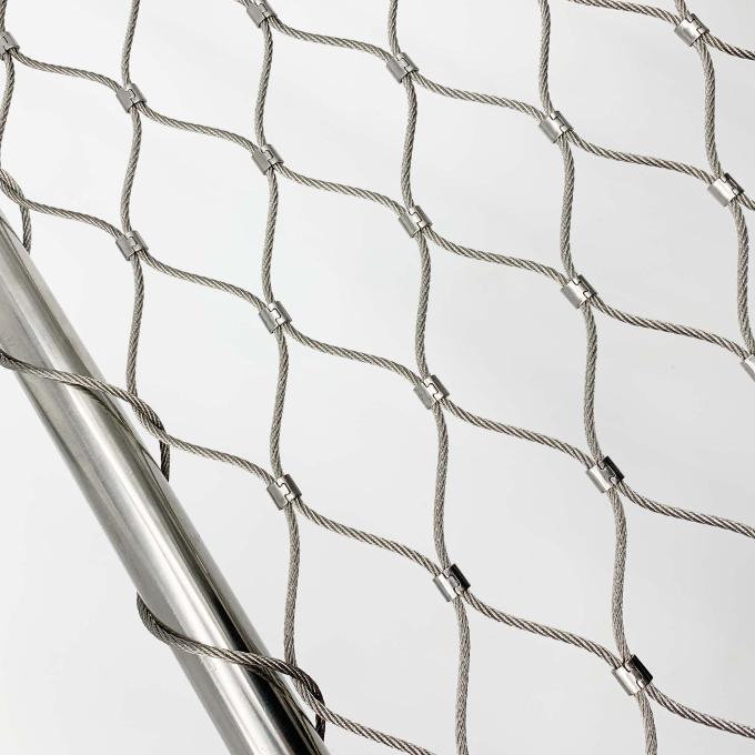 Flexible Stainless Steel 304 316 Wire Rope Mesh Net For Garden Fence 2