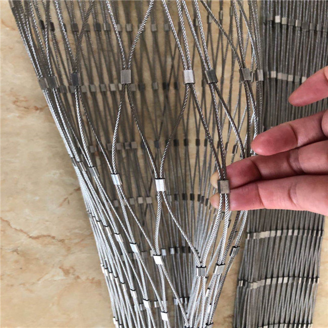 Ss 304 Stainless Steel Wire Rope Mesh 20x20mm Protect Windows / Zoo ...