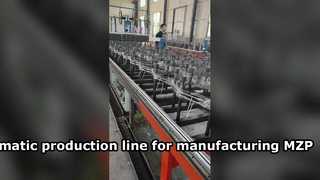 Automatic production line for manufacturing MZP wire barriers