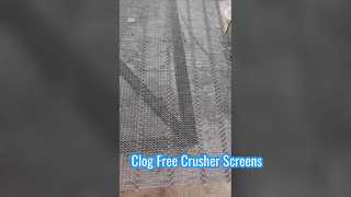 Self Cleaning Vibrating Screen Mesh for Crushers