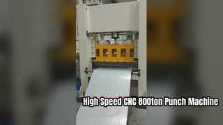 High Speed CNC 800ton Punch Machine with Mold for Steel for sale.