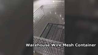 Durable Wire Mesh Container for Logistics