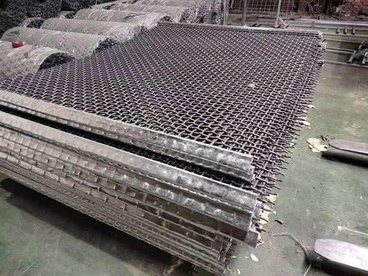 Wholesale low price higher wear resistance polyurethane mining screen mesh vibrating sieve mesh with hooks