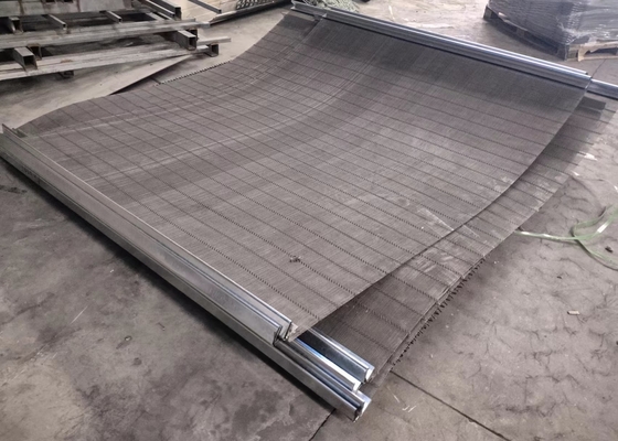 65mn Hight Carbon Vibrating Woven Screen Mesh For Mining And Crusher