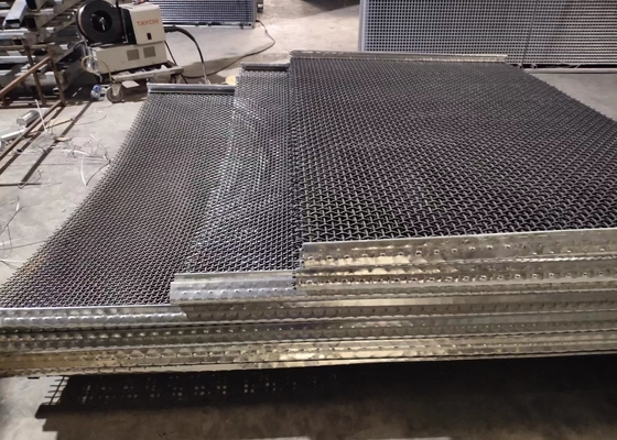 Crimped Stainless Steel Quarry Screen Mesh For Sand Rock