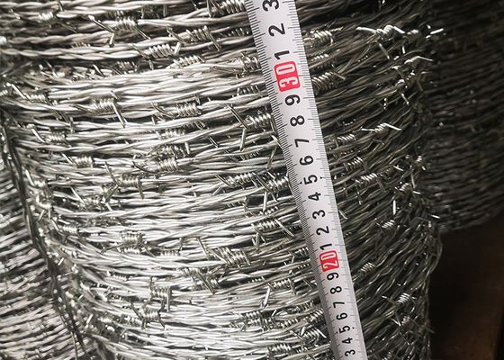 Galvanized Twist Barbed Wire for Security Fencing 200m/roll