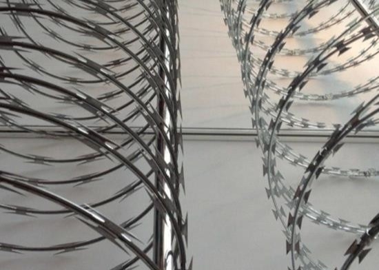 Security Anti Climb Blade Barbed Prison Razor Wire Galvanized