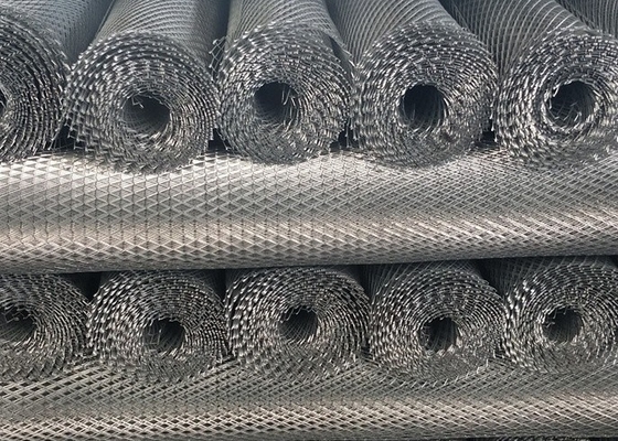 Powder Coated Expanded Metal Mesh Diamond Mesh Shape Of Hole