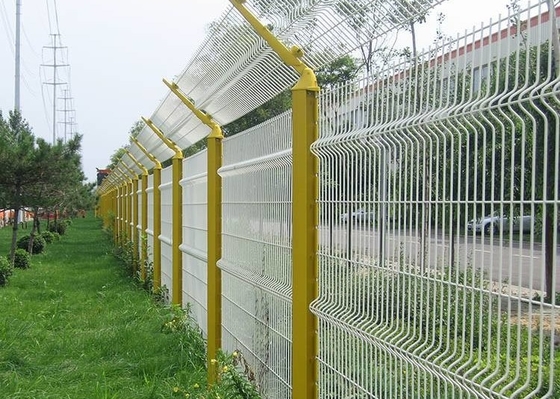 Factory price galvanized steel welded bending fence 3D curved metal welded wire mesh