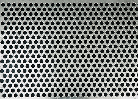 Stainless Steel Round Hole Perforated Metal Mesh Customized